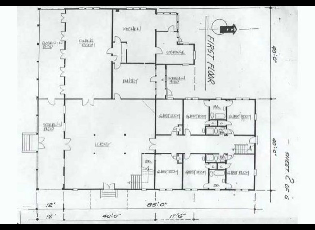 6-first floor plan of the Keystone Inn